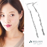 エクレアチェーン/シルバー色 | ピアス ニッケルフリー 選べる | Melody　Accessory