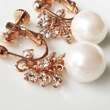 ピンクゴールド色 | イヤリング ピアス K18GP | Melody Accessory
