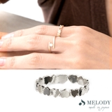 ハート-シルバー色 | 指輪 リング 日本製 | Melody　Accessory