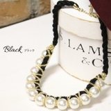 ブラック | パールネックレス アクセサリー レディース | mili an deni