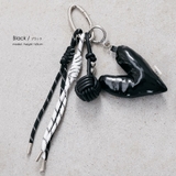 中綿ハートチャーム バッグ対応 キーホルダー | mili an deni | 詳細画像11 