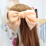ベージュ | ヘアアクセサリー リボン バレッタ | Miniministore