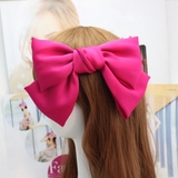 ホットピンク | ヘアアクセサリー リボン バレッタ | Miniministore