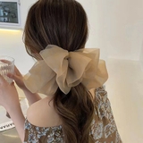 ベージュ | ビックリボン バレッタ ヘアアクセ韓国風 | SUNSHINE CLOSET