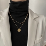 ゴールド | 2連チェーンネックレス クロスモチーフ | Miniministore