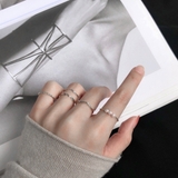シルバー5点セット | マルチデザイン リングセット レディース | Miniministore