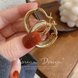 リングフープピアスメタル人気アクセサリー | Miniministore | 詳細画像10