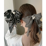 千鳥格子柄リボンバレッタ ヘアクリップ | Miniministore | 詳細画像13