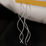 揺れるチェーンピアス ロングピアス 上品 | Miniministore | 詳細画像15 