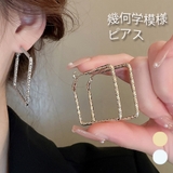 幾何学模様ピアスレディース おしゃれ 夏 | Miniministore | 詳細画像1