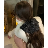 ドット柄リボンバンスクリップヘアクリップ | Miniministore | 詳細画像3 