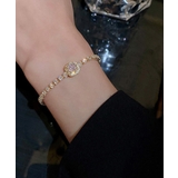 ゴールド | ラインストーンブレスレット韓国風バングル | SUNSHINE CLOSET