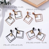 幾何学ピアス レディース スクエア | Miniministore | 詳細画像6 
