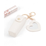 ホワイト | リップケース ミラー付き バッグチャーム | Miniministore