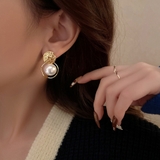 韓国 揺れる 大粒フェイクパール ピアス | Miniministore | 詳細画像4 