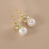 ピアス 韓国 揺れる パールリボンピアス | Miniministore | 詳細画像6 