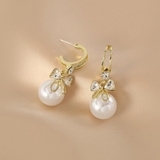 ピアス 韓国 揺れる パールリボンピアス | Miniministore | 詳細画像9 