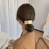 ゴールド | メタルバレッタ 大きめ ヘアクリップ韓国 | Miniministore