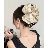 アイボリー | 大きめヘアクリップ 大人上品クリップ オフィスカジュアル | SUNSHINE CLOSET