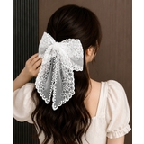 レースリボンバレッタ刺しゅうヘアクリップ | Miniministore | 詳細画像4