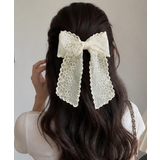 レースリボンバレッタ刺しゅうヘアクリップ | Miniministore | 詳細画像6