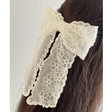 レースリボンバレッタ刺しゅうヘアクリップ | Miniministore | 詳細画像8
