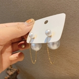 チェーンピアス2wayレディース フェイクパール ロングピアス | Miniministore | 詳細画像9 