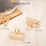 ヘアクリップ ゴールド バンスクリップ | Miniministore | 詳細画像2 