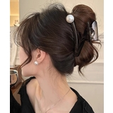 ダークブラウン | 大きめまとめ髪髪留め 上品大人かわいい おしゃれヘアアクセサリー | SUNSHINE CLOSET