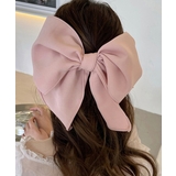 ピンク | ビッグリボン バレッタ ヘアクリップ上品 | Miniministore