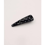 ブラック | ドット柄 三角ヘアクリップ韓国風 可愛い | Miniministore