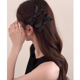 ドット柄 リボンヘアクリップ 大人可愛い | Miniministore | 詳細画像7 