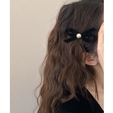 ベロア調 リボンヘアクリップ 大人可愛い | Miniministore | 詳細画像3 