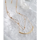 ゴールド | 2連チェーンネックレス レディース 上品 | Miniministore