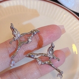 蝶々ピアス バタフライ耳飾りアクセサリー | Miniministore | 詳細画像7 