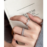 オープンリングセット フェイクパール指輪 | Miniministore | 詳細画像2 