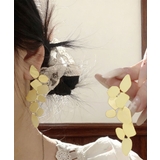 大ぶりロングピアス変形メタルプレート | Miniministore | 詳細画像7 