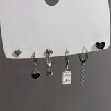 シルバー6点セット | マルチ 揺れる フープピアス6個セット | Miniministore