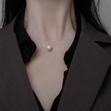 シルバー | チェーン ネックレス フェイクパール | Miniministore