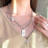 ネックレス 2連チェーン 蝶柄 レディース | Miniministore | 詳細画像2 