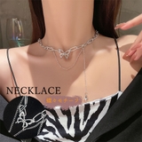 ネックレス 2連チェーン 新作 蝶柄 | Miniministore | 詳細画像1 