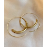 大ぶり マット フープピアス  韓国風 | Miniministore | 詳細画像10 