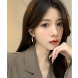 大ぶり マット フープピアス  韓国風 | Miniministore | 詳細画像2 