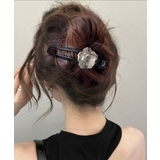 ブラック（ダックビルクリップ） | ヘアクリップ バンスクリップ 合成樹脂花 | Miniministore