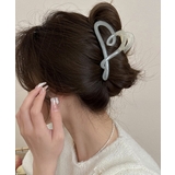 オフホワイト | バンスクリップ 大きめ ヘアクリップ | Miniministore