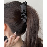 ブラック | プリーツ バナナクリップ ヘアクリップ | Miniministore