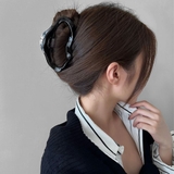 ブラックエナメル | 樹脂ヘアクリップ レディース まとめ髪 | Miniministore