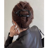 ブラック | オーバルヘアクリップ 大きめヘアクリップ | Miniministore