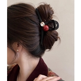 ワインレッド | バンスクリップ ヘアクリップ パール | Miniministore
