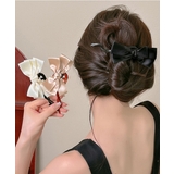 バナナクリップ リボン ヘアクリップ 黒 | Miniministore | 詳細画像1